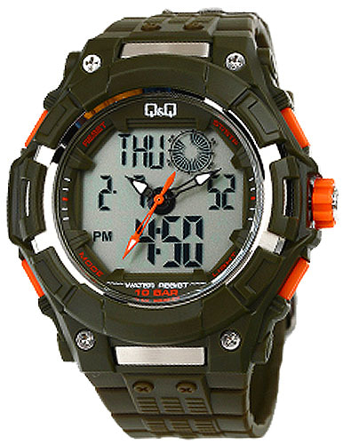 맨블랙 GW80J-004Y 남자 군인 전자 스포츠 방수 시계 듀얼타임