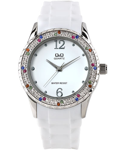 큐앤큐 Q833J-301Y 여성 패션 큐빅 시계 유니크한 캐주얼 시계