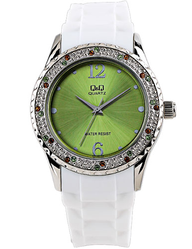 큐앤큐 Q833J-302Y 여성 패션 큐빅 시계 유니크한 캐주얼 시계