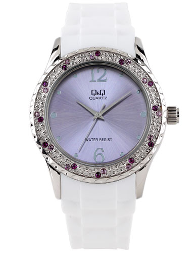 큐앤큐 Q833J-322Y 여성 패션 큐빅 시계 유니크한 캐주얼 시계